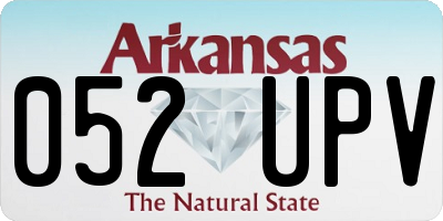 AR license plate 052UPV