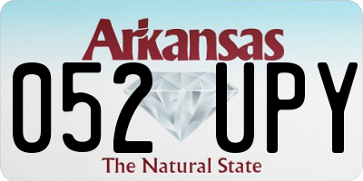 AR license plate 052UPY