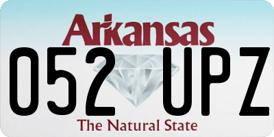 AR license plate 052UPZ