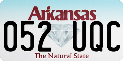 AR license plate 052UQC