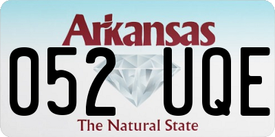 AR license plate 052UQE