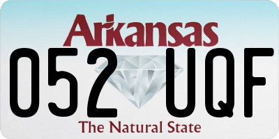 AR license plate 052UQF