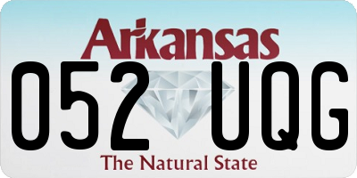 AR license plate 052UQG