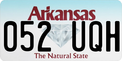 AR license plate 052UQH