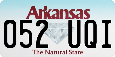 AR license plate 052UQI