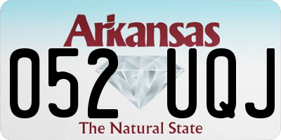 AR license plate 052UQJ