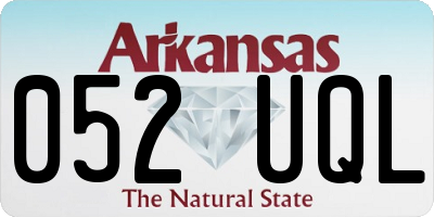 AR license plate 052UQL