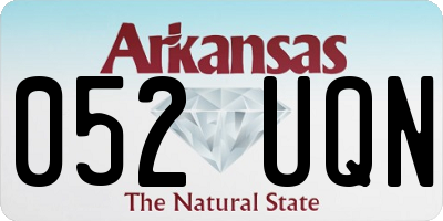 AR license plate 052UQN