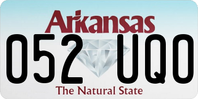 AR license plate 052UQO
