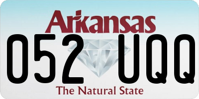 AR license plate 052UQQ
