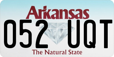 AR license plate 052UQT