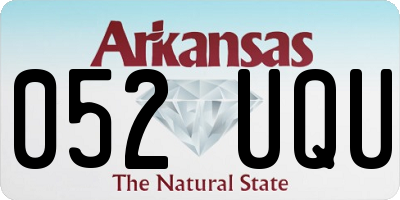 AR license plate 052UQU