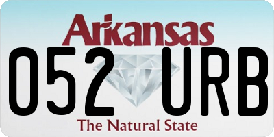 AR license plate 052URB