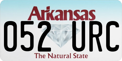 AR license plate 052URC