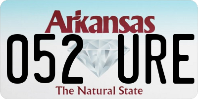 AR license plate 052URE