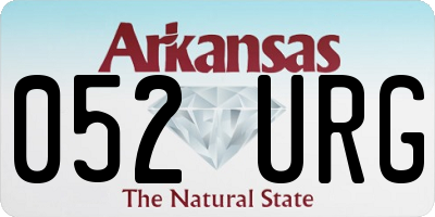 AR license plate 052URG