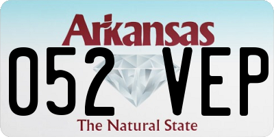 AR license plate 052VEP