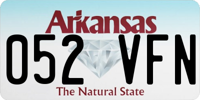 AR license plate 052VFN