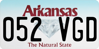 AR license plate 052VGD
