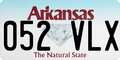 AR license plate 052VLX