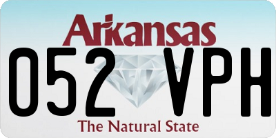 AR license plate 052VPH