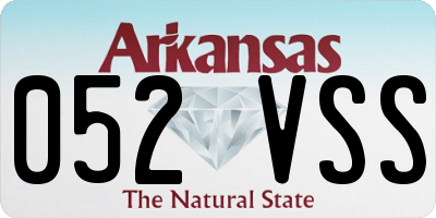 AR license plate 052VSS