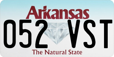 AR license plate 052VST