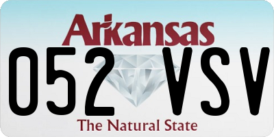 AR license plate 052VSV