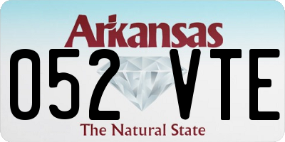 AR license plate 052VTE