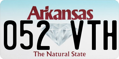 AR license plate 052VTH