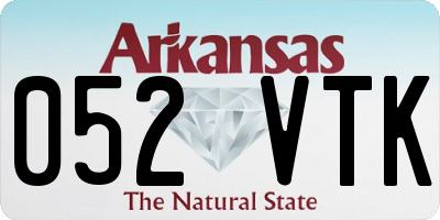 AR license plate 052VTK