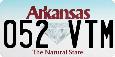 AR license plate 052VTM
