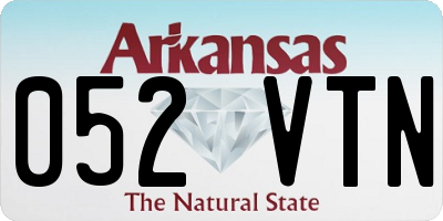 AR license plate 052VTN