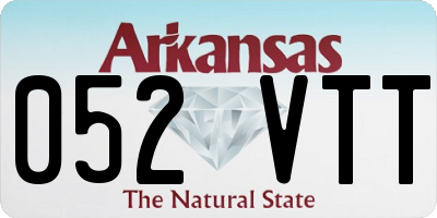 AR license plate 052VTT