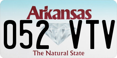 AR license plate 052VTV