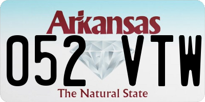 AR license plate 052VTW