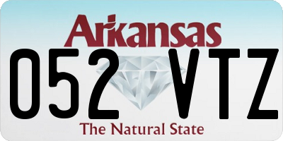 AR license plate 052VTZ