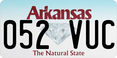 AR license plate 052VUC