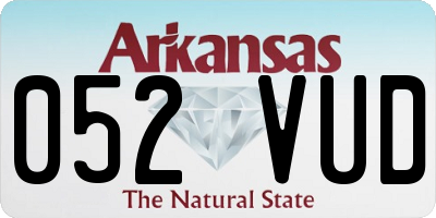 AR license plate 052VUD