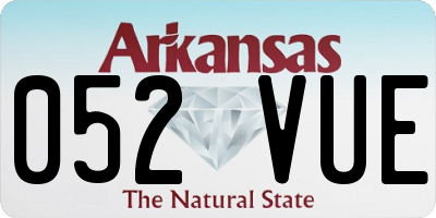 AR license plate 052VUE
