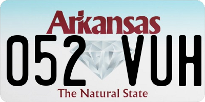 AR license plate 052VUH