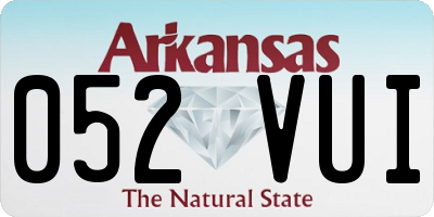 AR license plate 052VUI