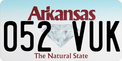 AR license plate 052VUK
