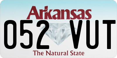 AR license plate 052VUT