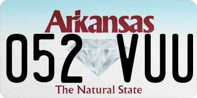 AR license plate 052VUU