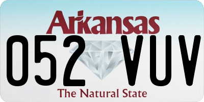 AR license plate 052VUV