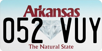 AR license plate 052VUY