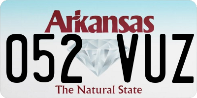 AR license plate 052VUZ