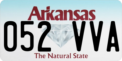 AR license plate 052VVA