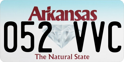 AR license plate 052VVC